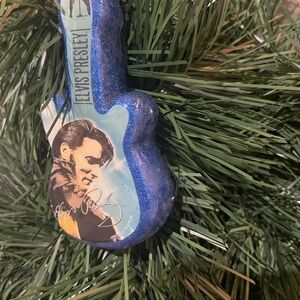 Elvis Presley Blue Guitar Ornament